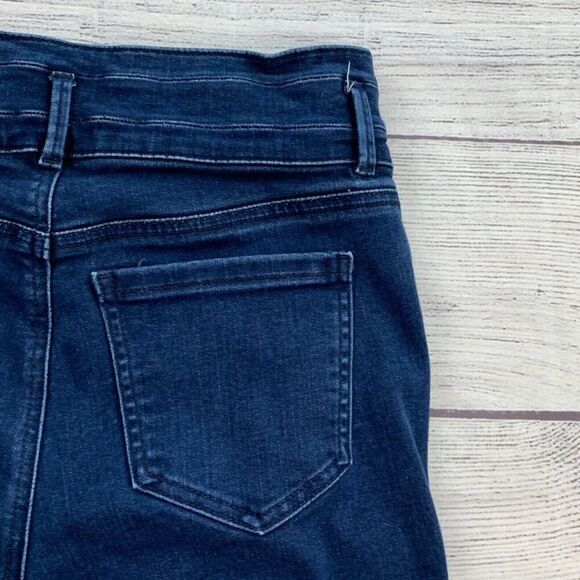 Ann Taylor Jeans sz 4 The Skinny Dark Wash Inseam 27.5" High Rise - Picture 8 of 11